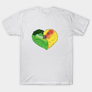 Tweet-Hearts, Birds in Love Design, Conures T-Shirt